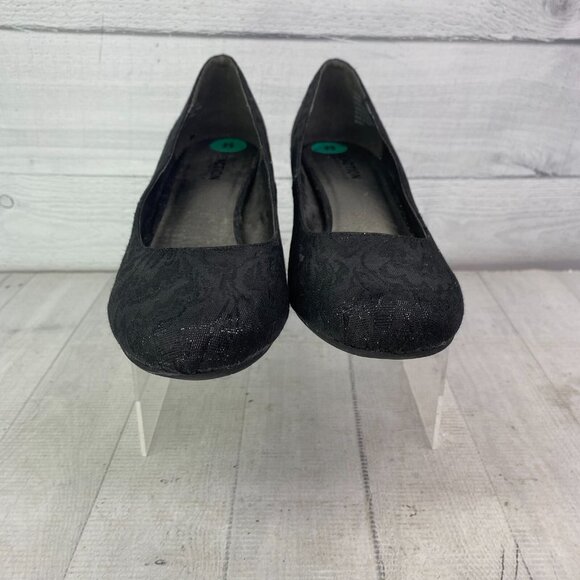 Kenneth Cole Reaction FLIP SIDE Beads Rhinestone Block Heel Slip On Shoes Sz 8 M - Picture 4 of 16